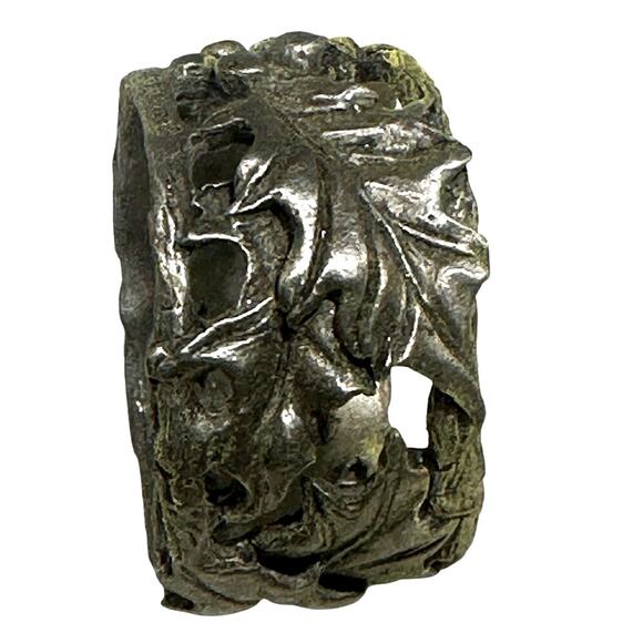 Longaberger American Holly Pewter Napkin Rings 2001 Original Box #75736-Set of 4 - Picture 9 of 10